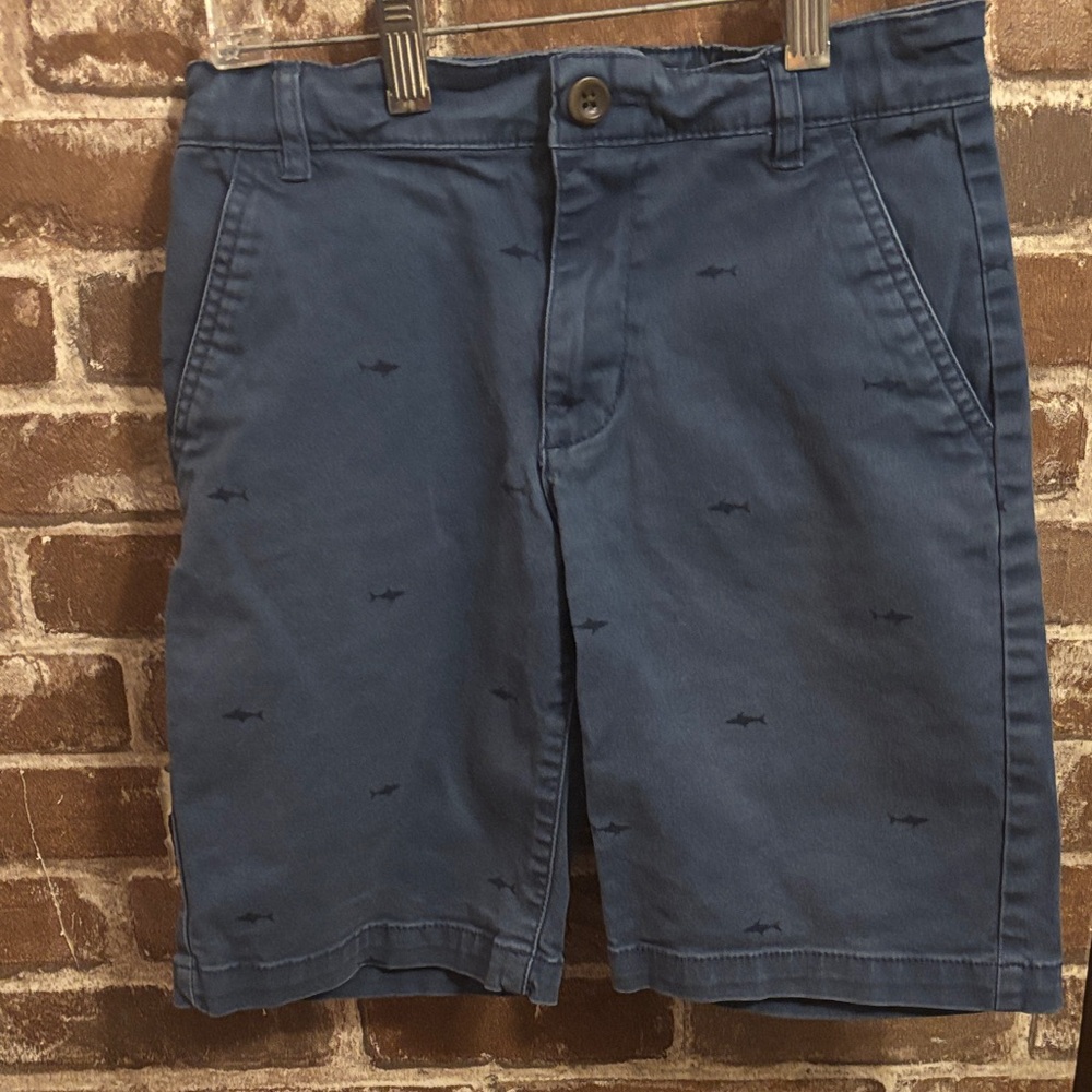 Old Navy Blue Shark Print kid’s chino Shorts